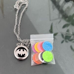 Kids Batman Aromatherapy Necklace with Colorful Pads